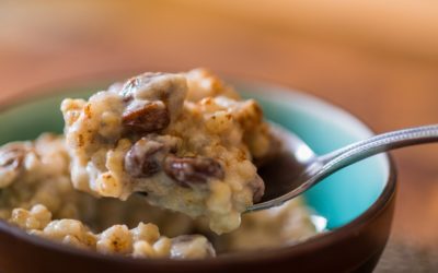 Coconut Raisin Sorghum Pudding